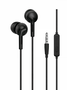 Орбита OT-ERG62 Черные наушники-гарнитура (3.5мм)